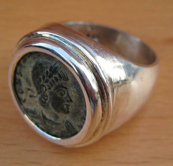 Roman coin ring sales