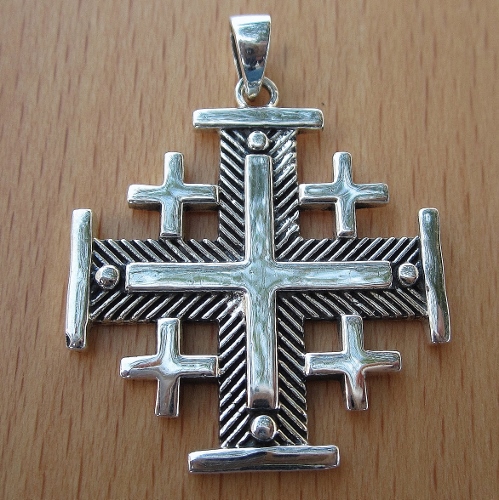 Jerusalem cross silver clearance